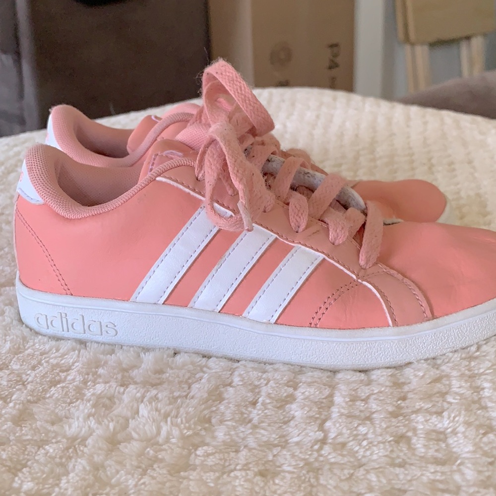 Youth Pink Adidas Gazelles Sz. 2